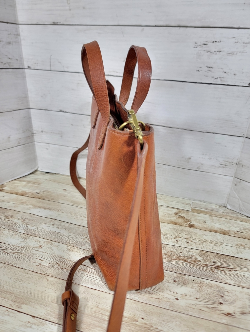 Madewell Suede Stripe Transport Tote - Picture 9 of 13